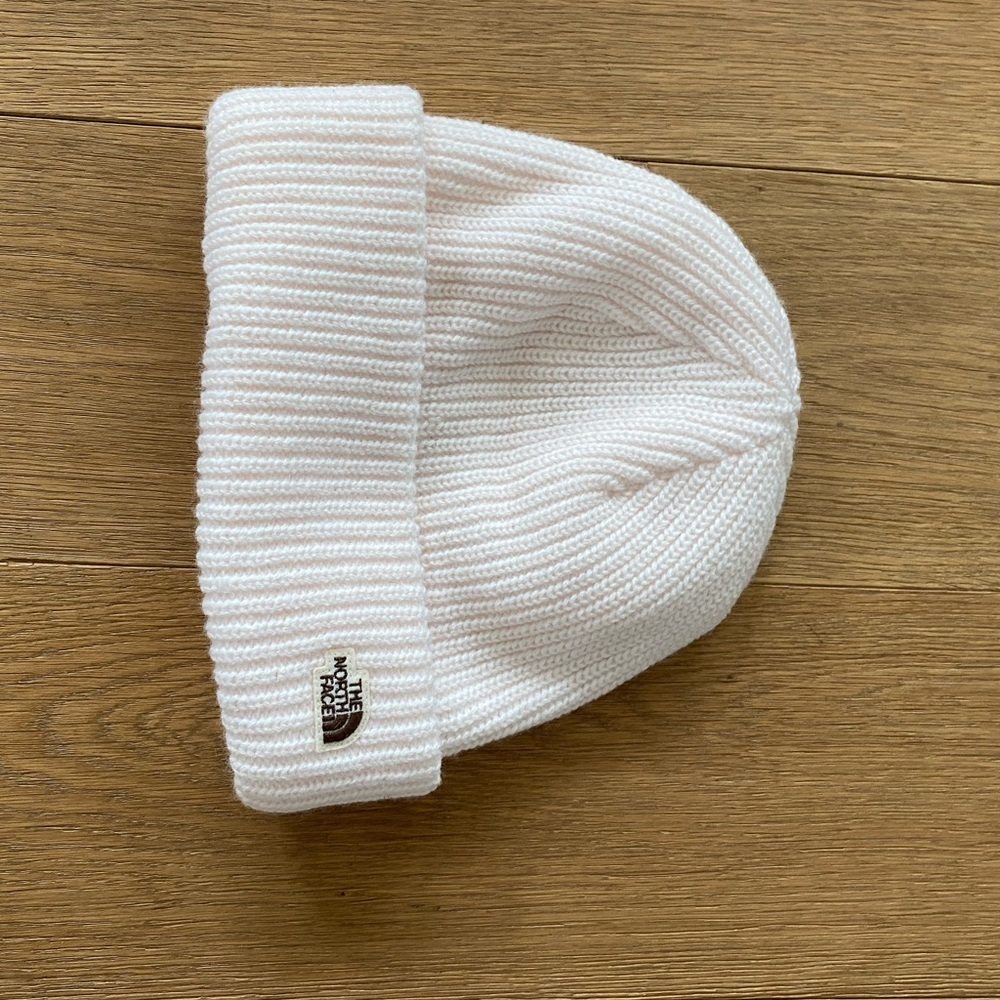 North Face Knit Beanie | Cream | OS